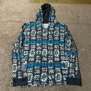 Aeropostale lightweight hoodie men’s 2XL aztec print long sleeve